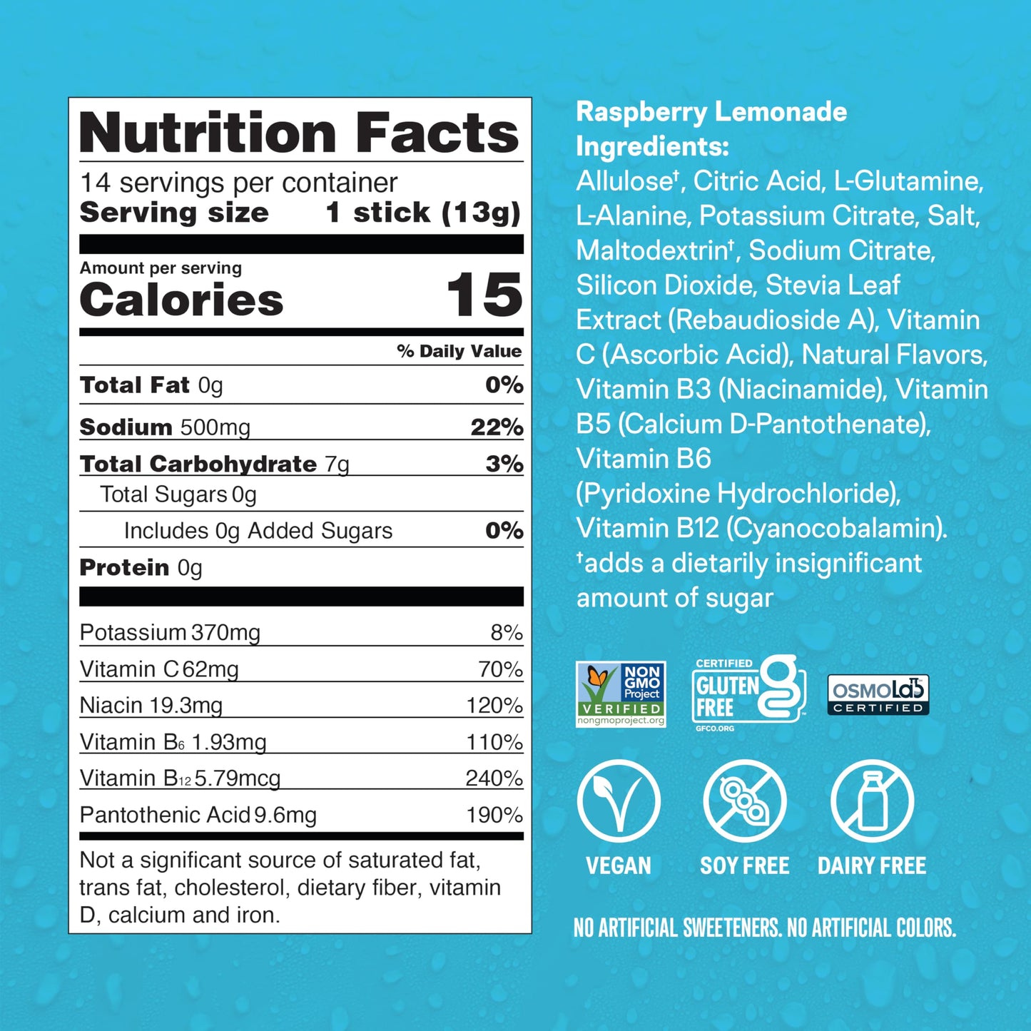 Liquid I.V.® Hydration Multiplier® Sugar-Free - Ring Pop Cherry | Electrolyte Powder Drink Mix | 1 Pack (14 Servings)