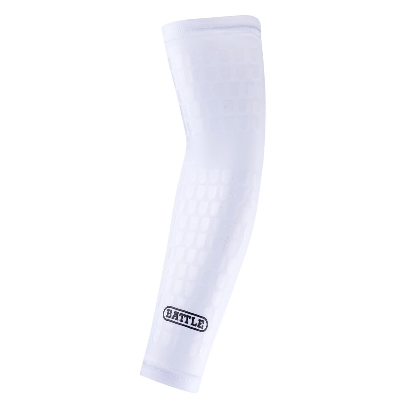 Battle Ultra-Stick Full Arm Sleeve – Compression Support Sleeves with Ultra-Tack Grip – Forearm and Elbow Protection, Single