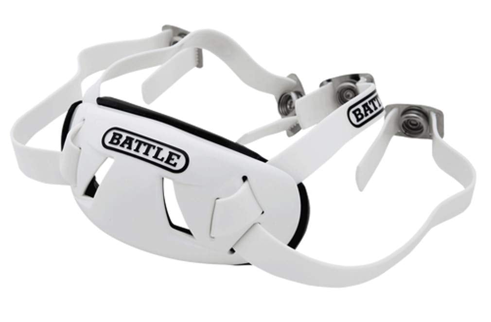Battle Sports Shell Football Chin Strap | Adjustable youth size fit, Hand wash with mild soap and cold water, Air-dry at room temperature only, Do not machine dry