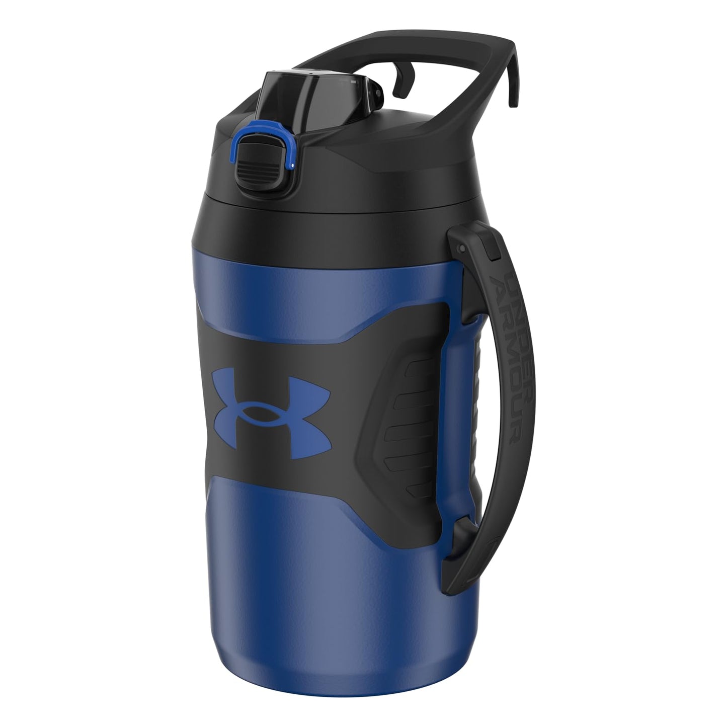 Under Armour Insulated Water Bottle with Handle & Fence Hook, Half Gallon Sports Water Jug, Leak-Resistant & BPA-Free for Baseball, Football & Gym - Black/Black, 64oz
