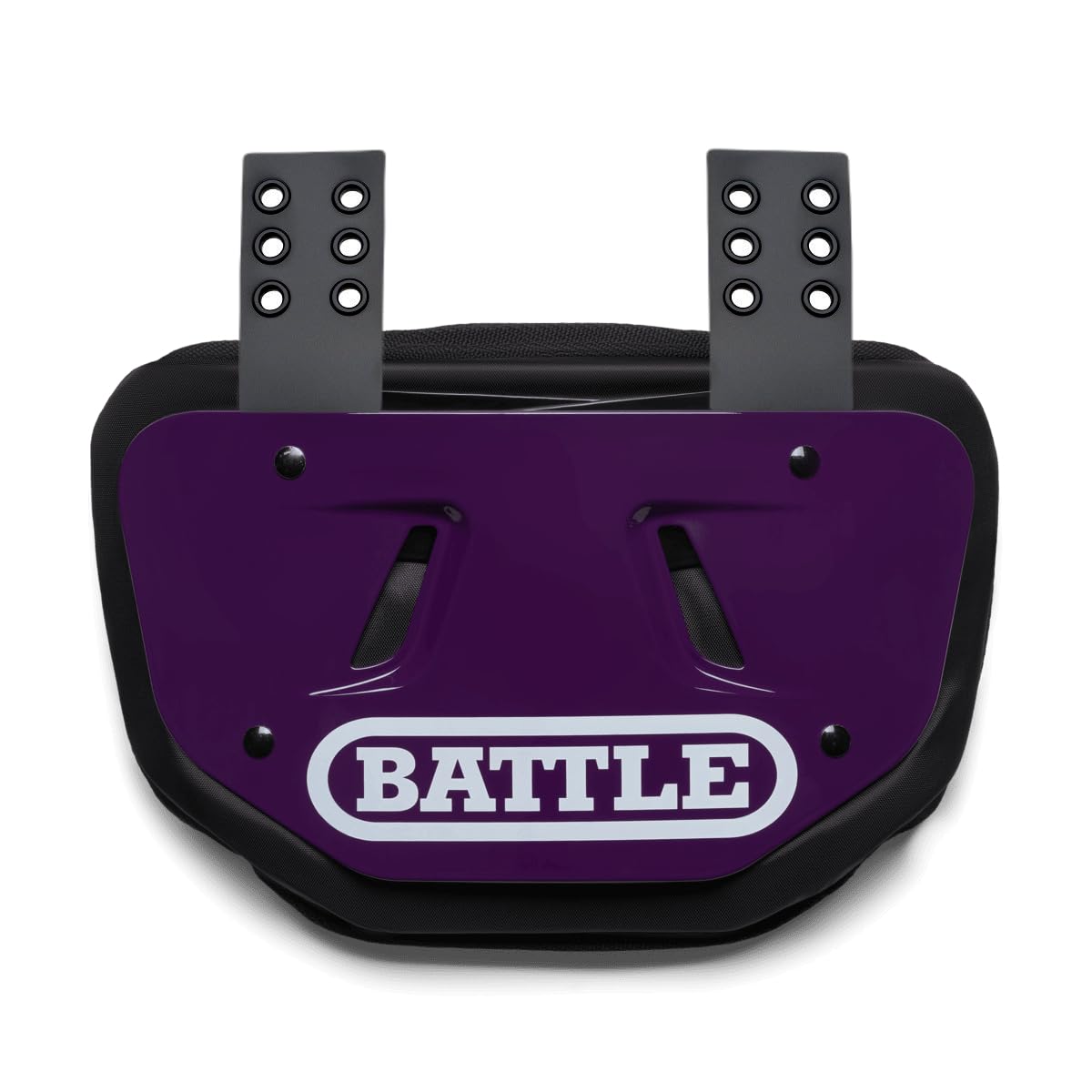 Battle Sports Football Back Plate – Hard Shell Lower Back Protector with Contoured Foam for High-Impact Protection for Youth, Kids and Adults