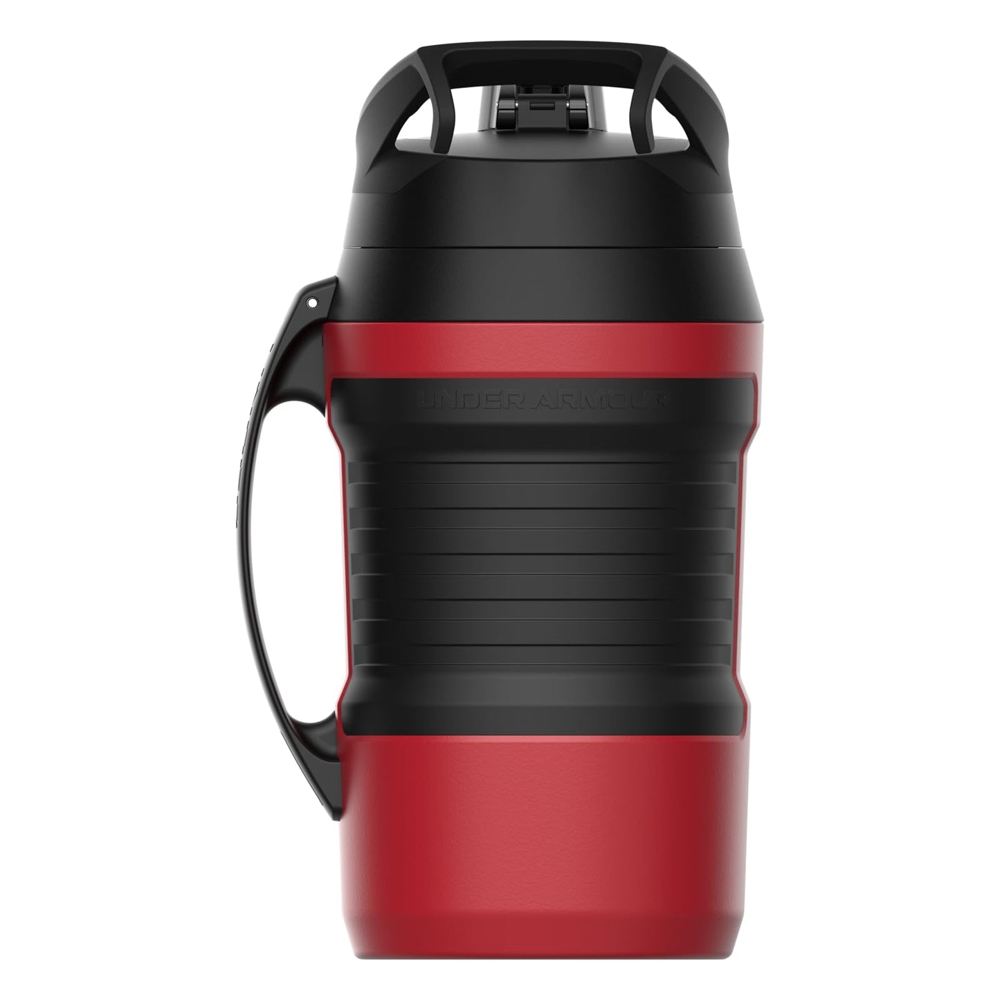 Under Armour Insulated Water Bottle with Handle & Fence Hook, Half Gallon Sports Water Jug, Leak-Resistant & BPA-Free for Baseball, Football & Gym - Black/Black, 64oz