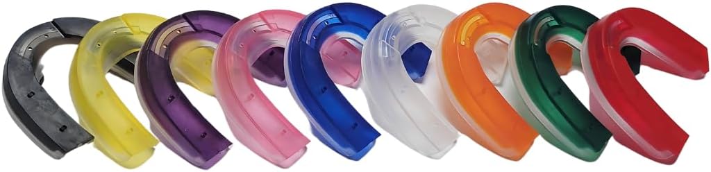 Mouthguard - Increase Strength + Stamina - Reduce G-Forces - Speak Clearly - Breathe Easier - Patented Lower Teeth Design (Orange)