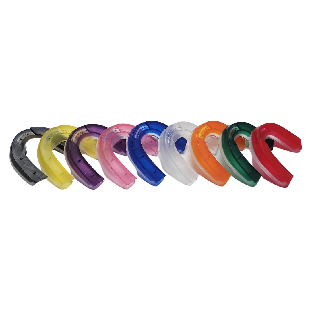 Mouthguard - Increase Strength + Stamina - Reduce G-Forces - Speak Clearly - Breathe Easier - Patented Lower Teeth Design (Orange)