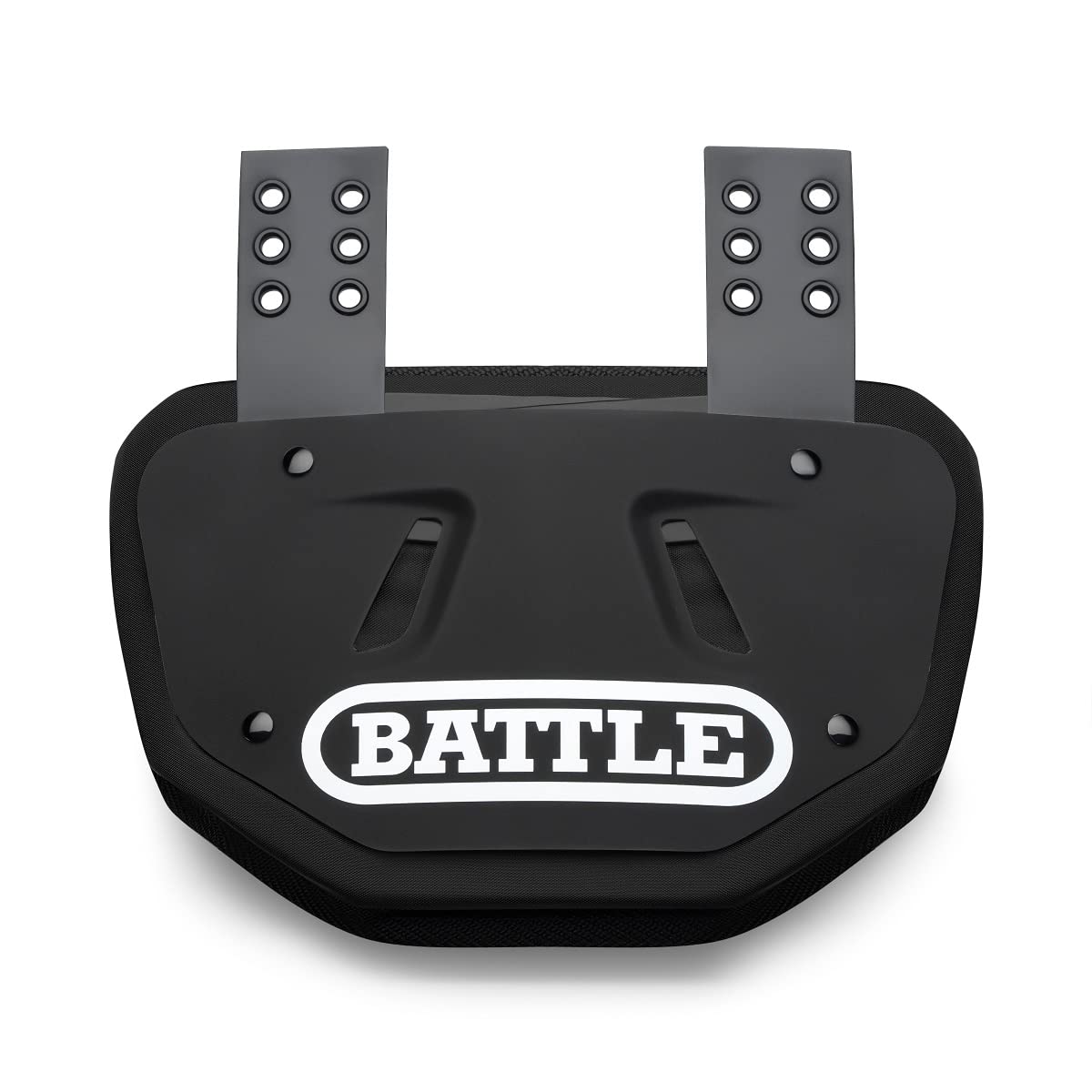 Battle Sports Football Back Plate – Hard Shell Lower Back Protector with Contoured Foam for High-Impact Protection for Youth, Kids and Adults
