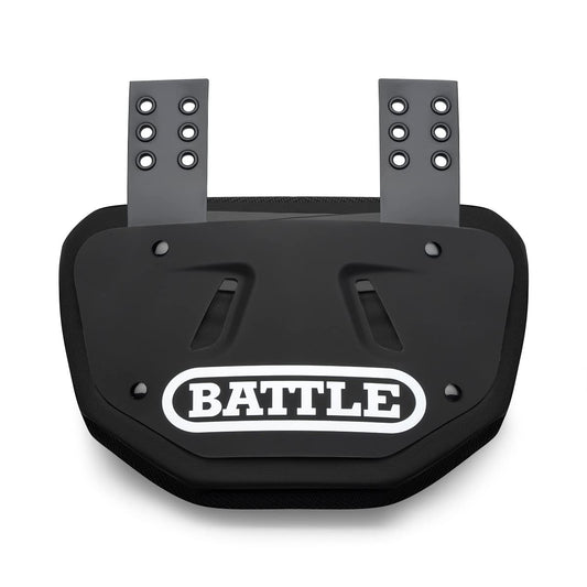 Battle Sports Football Back Plate – Hard Shell Lower Back Protector with Contoured Foam for High-Impact Protection for Youth, Kids and Adults