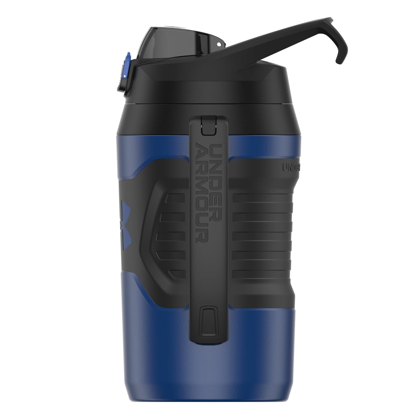 Under Armour Insulated Water Bottle with Handle & Fence Hook, Half Gallon Sports Water Jug, Leak-Resistant & BPA-Free for Baseball, Football & Gym - Black/Black, 64oz