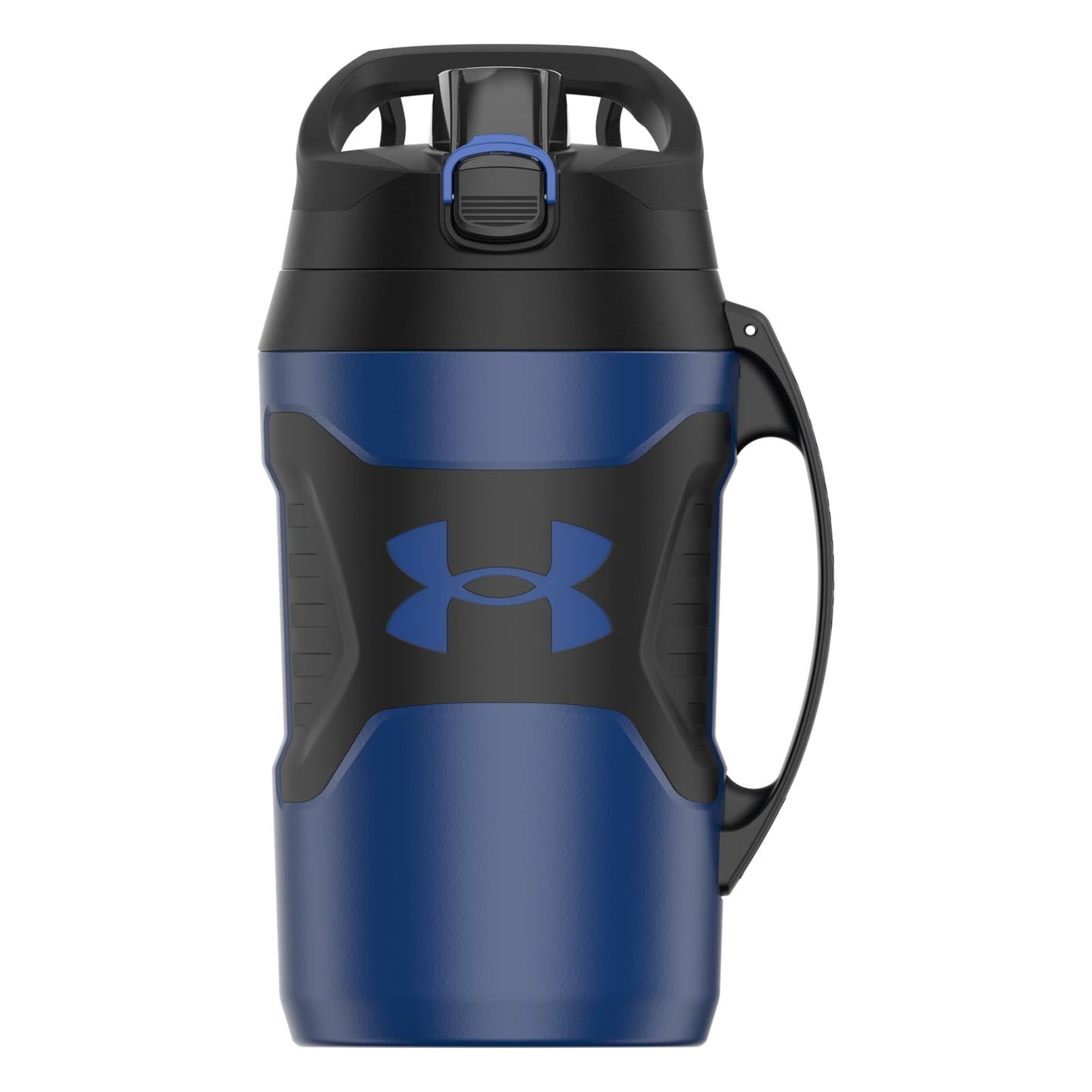 Under Armour Insulated Water Bottle with Handle & Fence Hook, Half Gallon Sports Water Jug, Leak-Resistant & BPA-Free for Baseball, Football & Gym - Black/Black, 64oz
