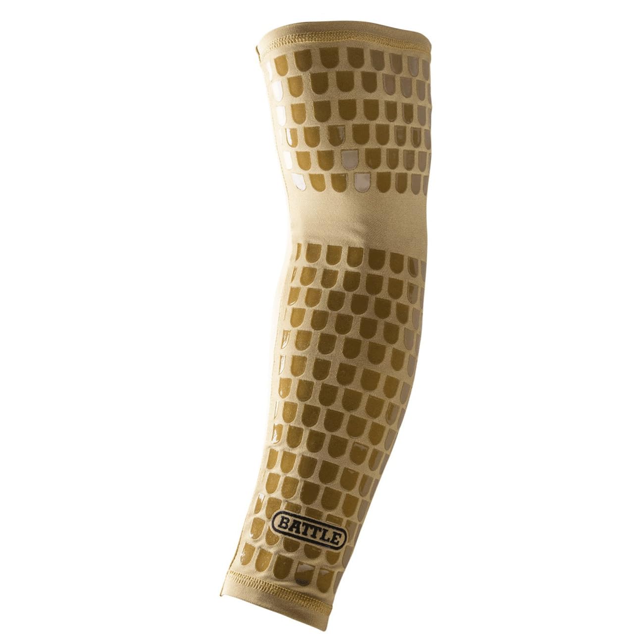 Battle Ultra-Stick Full Arm Sleeve – Compression Support Sleeves with Ultra-Tack Grip – Forearm and Elbow Protection, Single