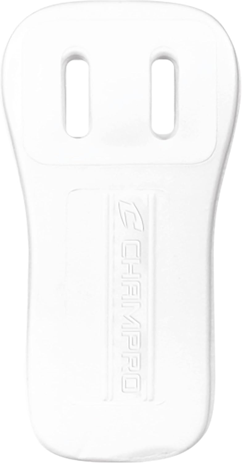 CHAMPRO Ultra Light 7 Piece Pad Set with Slots for Youth Football Pants, WHITE