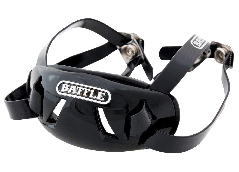 Battle Sports Shell Football Chin Strap | Adjustable youth size fit, Hand wash with mild soap and cold water, Air-dry at room temperature only, Do not machine dry