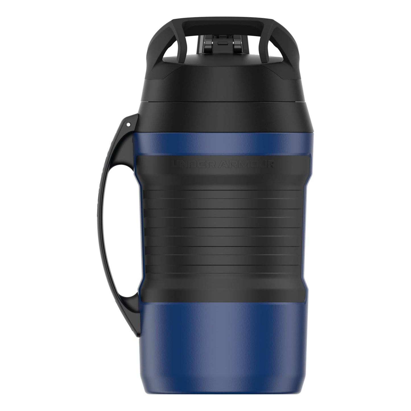 Under Armour Insulated Water Bottle with Handle & Fence Hook, Half Gallon Sports Water Jug, Leak-Resistant & BPA-Free for Baseball, Football & Gym - Black/Black, 64oz