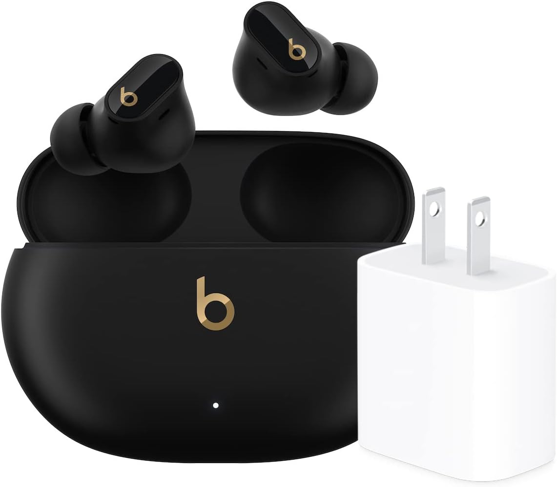 Beats Studio Buds + | True Wireless Noise Cancelling Earbuds, Enhanced Apple & Android Compatibility, Built-in Microphone, Sweat Resistant Bluetooth Headphones, Spatial Audio - Transparent