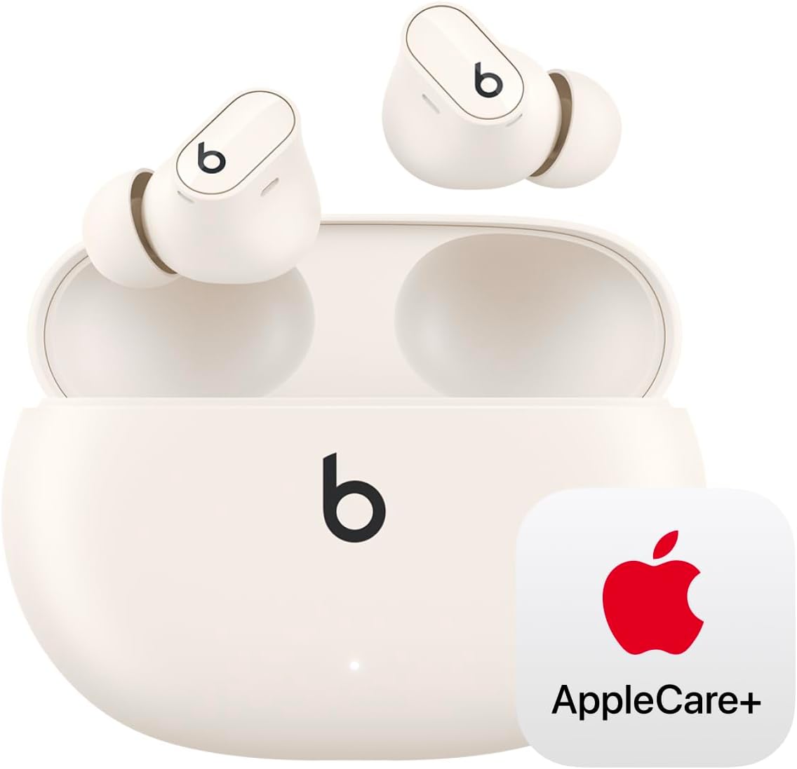 Beats Studio Buds + | True Wireless Noise Cancelling Earbuds, Enhanced Apple & Android Compatibility, Built-in Microphone, Sweat Resistant Bluetooth Headphones, Spatial Audio - Transparent