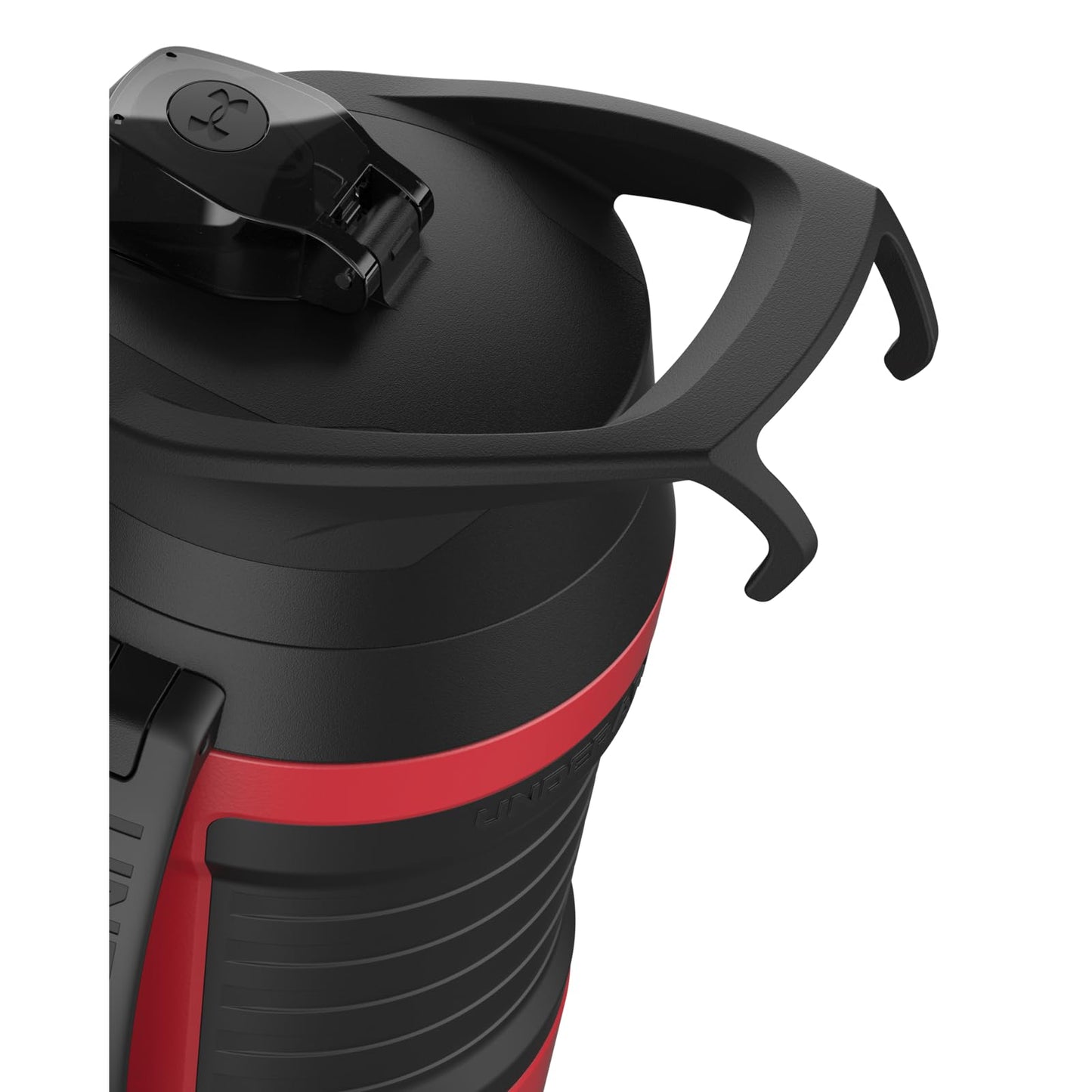 Under Armour Insulated Water Bottle with Handle & Fence Hook, Half Gallon Sports Water Jug, Leak-Resistant & BPA-Free for Baseball, Football & Gym - Black/Black, 64oz