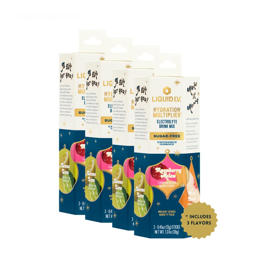 Liquid I.V.® Hydration Multiplier® Sugar-Free - Ring Pop Cherry | Electrolyte Powder Drink Mix | 1 Pack (14 Servings)