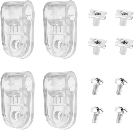Football Helmet Facemask Clips Kit for Riddell Speedflex Youth & Adult Helmet Repair Kit, Football Helmet Face Mask Bracket Hardware Kit Including Screws & Nuts - 4 PCS