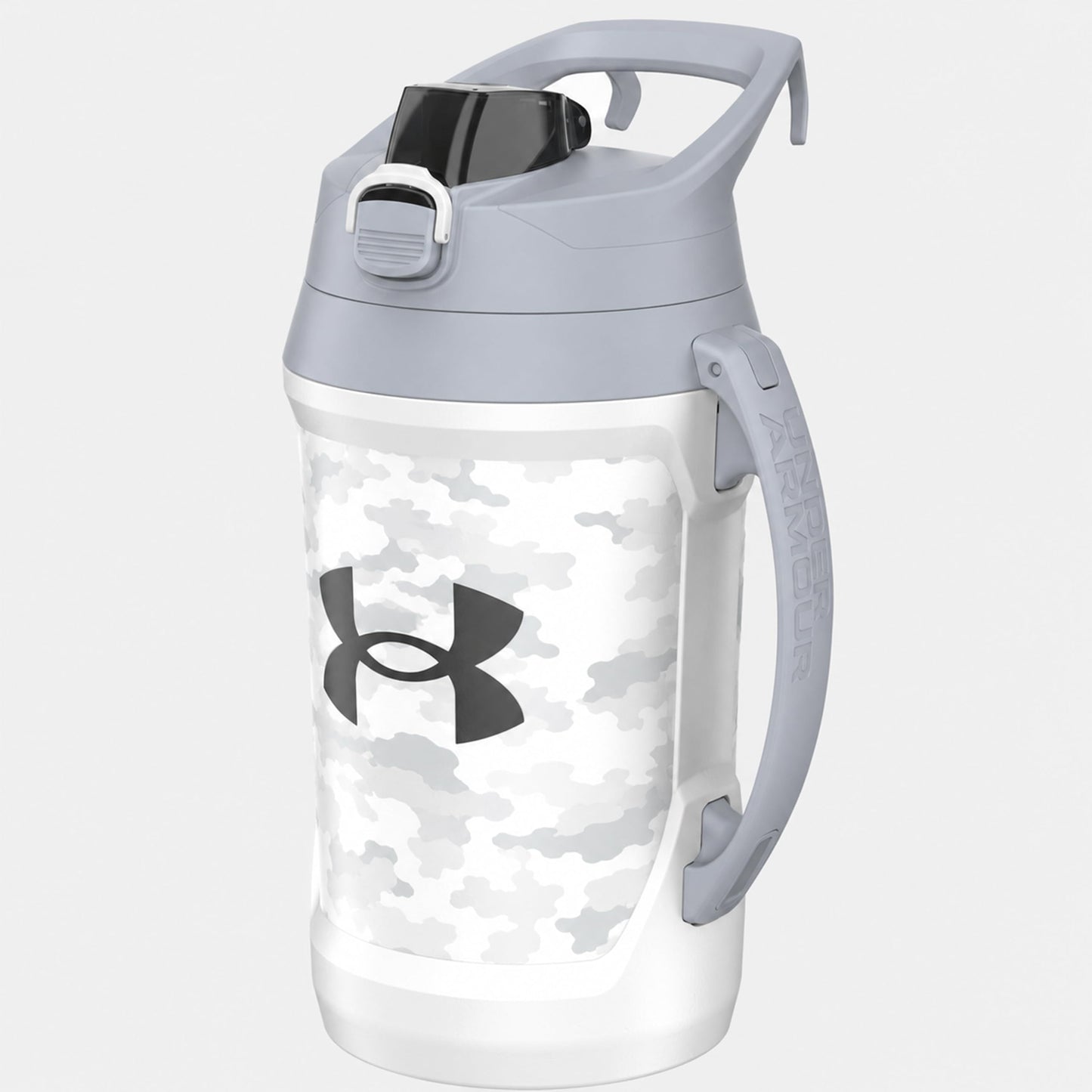 Under Armour Insulated Water Bottle with Handle & Fence Hook, Half Gallon Sports Water Jug, Leak-Resistant & BPA-Free for Baseball, Football & Gym - Black/Black, 64oz