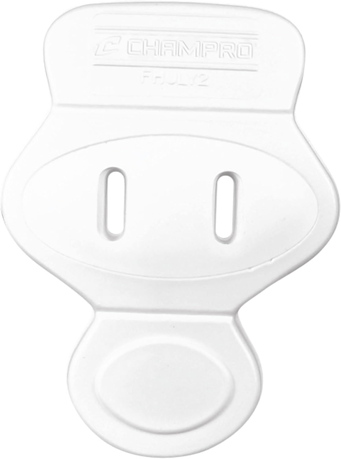 CHAMPRO Ultra Light 7 Piece Pad Set with Slots for Youth Football Pants, WHITE