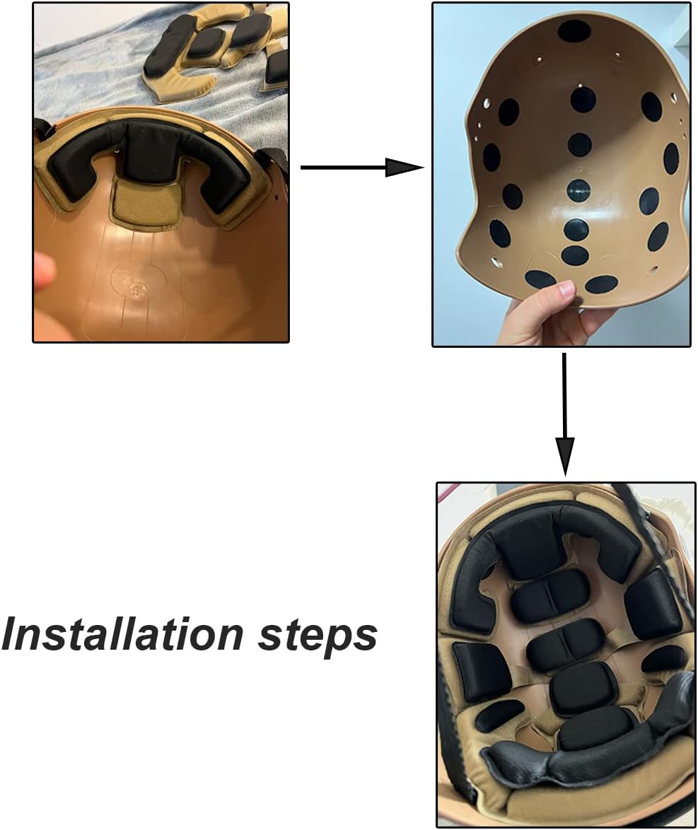 Helmet Padding Memory Foam Pad Protective Mat Helmet Padding Kit for ACH MICH Team Wendy FMA EXF Helmet