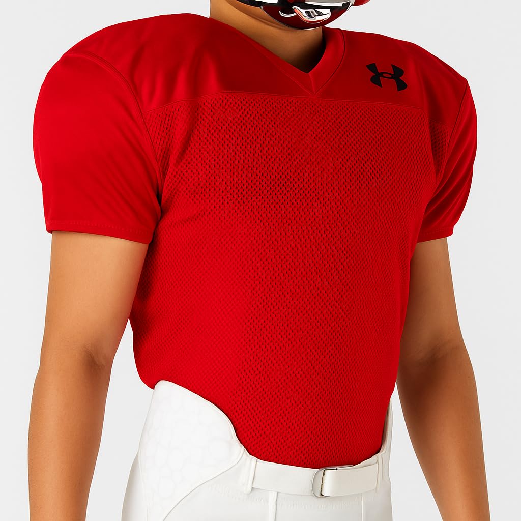 Under Armour Youth/Boys Football Jersey, for Parctice & Game Day, Breathable, Lightweight