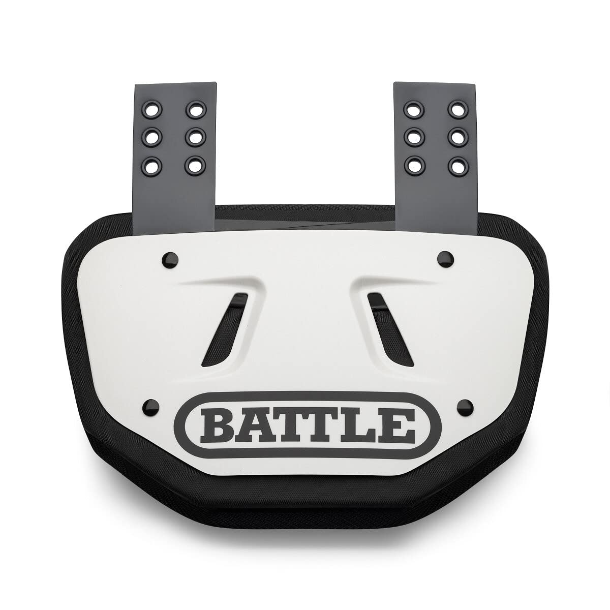 Battle Sports Football Back Plate – Hard Shell Lower Back Protector with Contoured Foam for High-Impact Protection for Youth, Kids and Adults