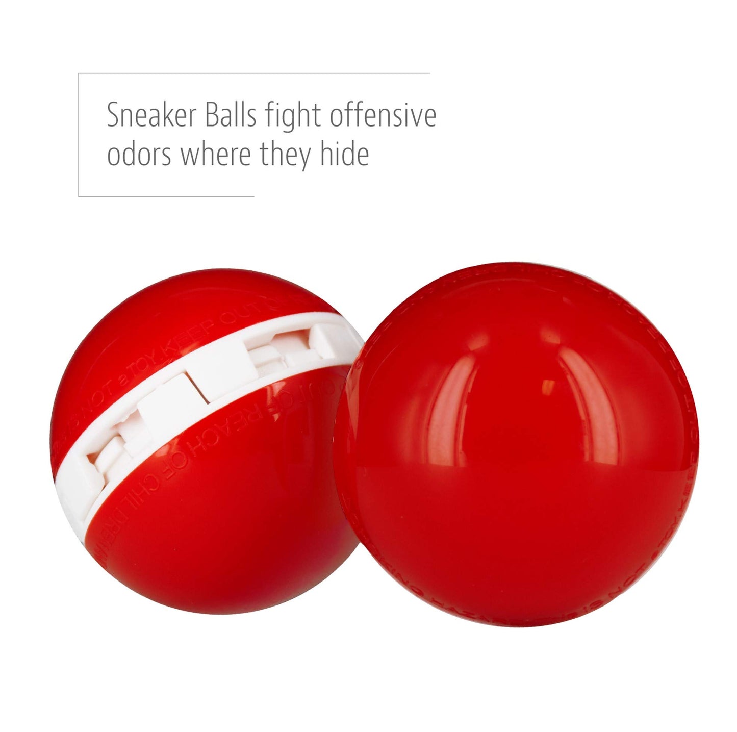 Sneaker Balls Odor-Fighting Shoe Fresheners, Eliminates Unpleasant Smells, Perfect For Sneakers, Gym Bags, Gear Bags, Drawers, Lockers, And More!, Football, 2 Pack