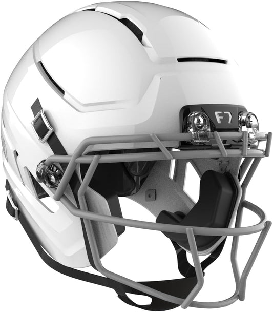 Schutt F7 AiR Youth Football Helmet (Virginia Tech 5-Star Helmet) | Lightweight, Protective Football Helmet for Youth Football and Middle School, Carbon Steel Facemask Included