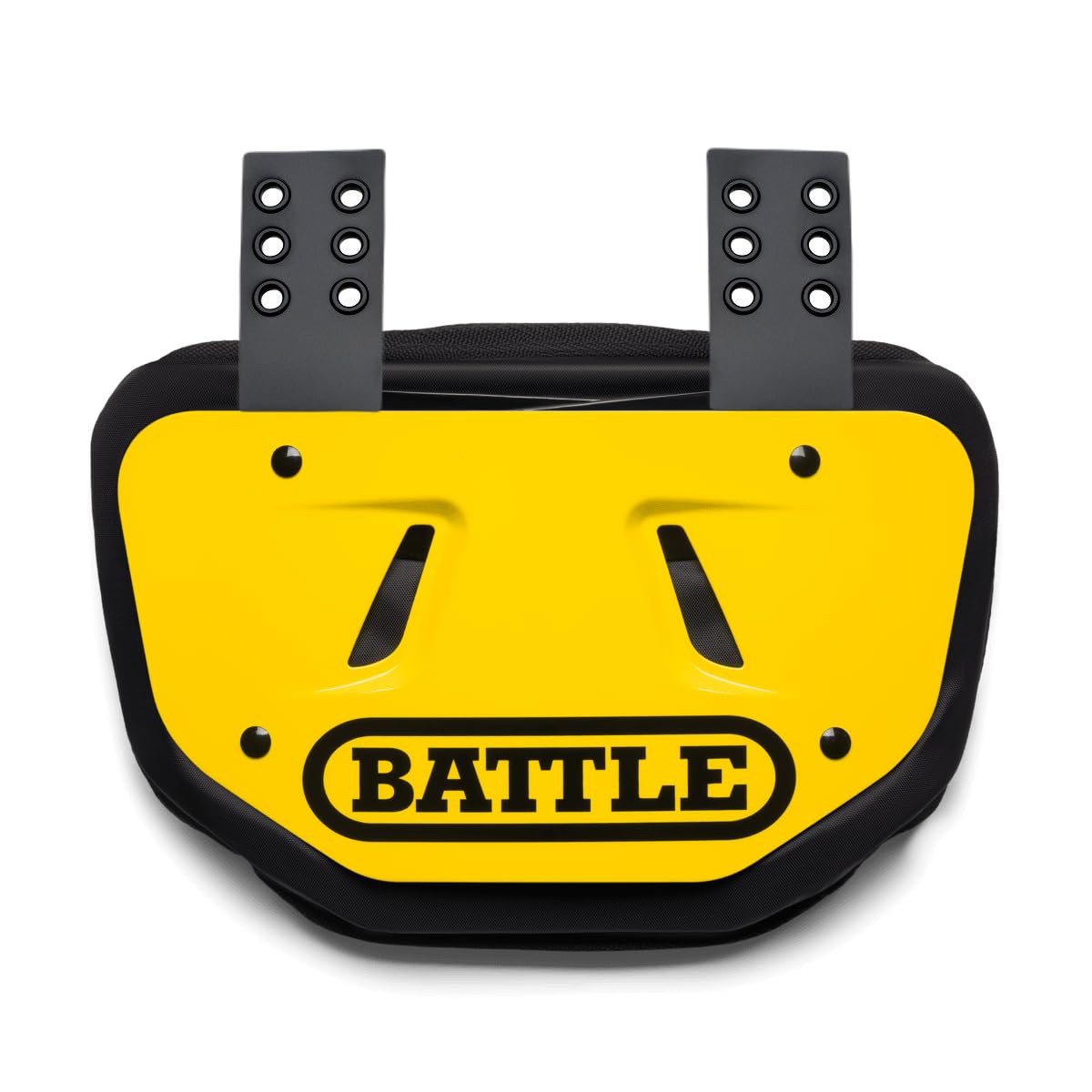 Battle Sports Football Back Plate – Hard Shell Lower Back Protector with Contoured Foam for High-Impact Protection for Youth, Kids and Adults