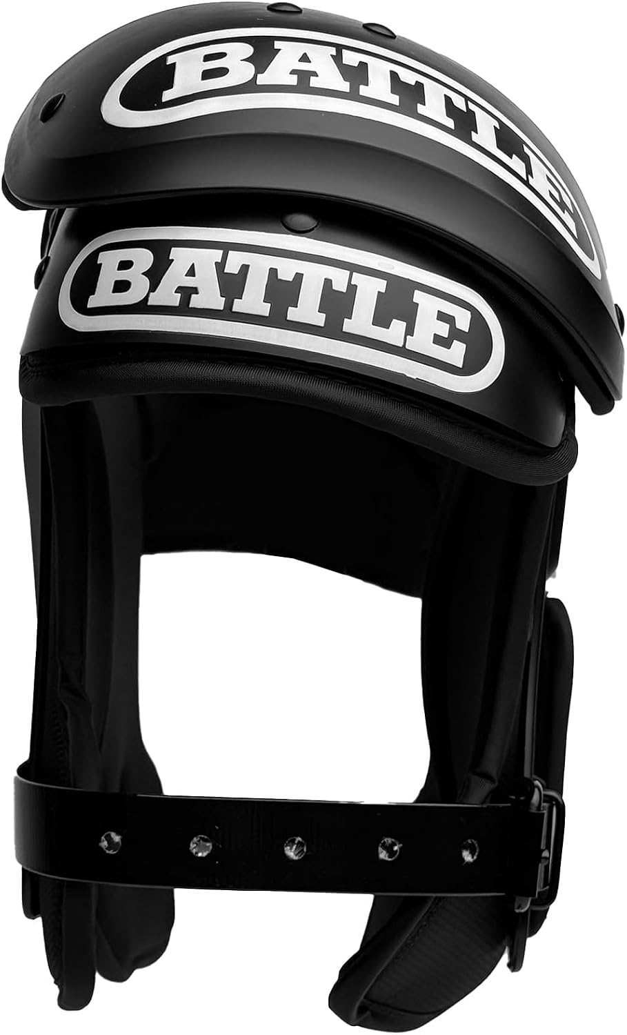 Battle Sports Phantom Football Shoulder Pads | Leaf-spring technology absorbs shock, Molded chest plate, Permanent sternum protector, Wide-coverage foam neck roll