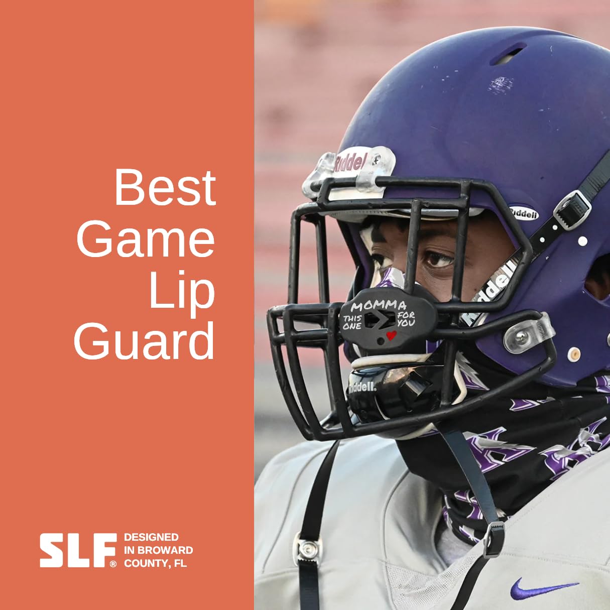 SLEEFS Football Mouth Guard - Youth Mouthguard with Strap - Lip/Teeth Protector Mouthpiece - No Boil - for Youth/Adults, Maximum Air Flow, for All Sports - Cross