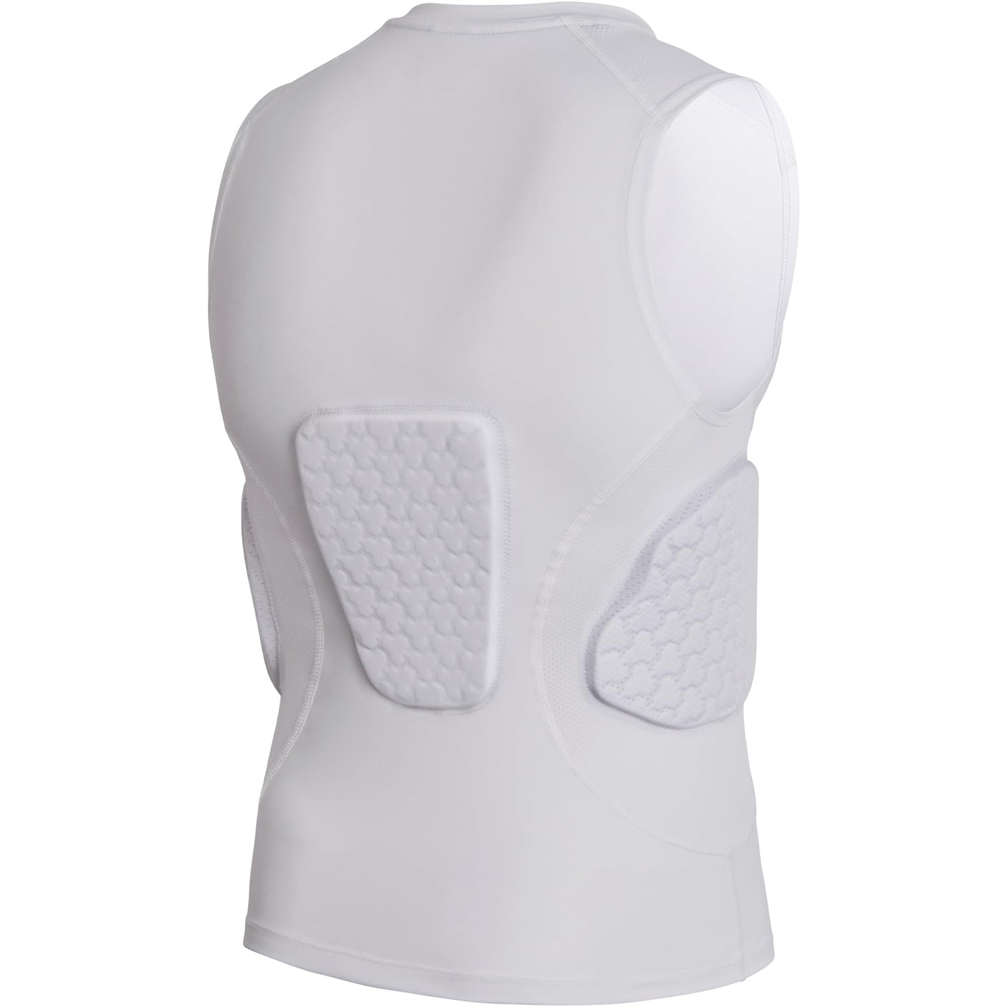 COOLOMG Youth Padded Football Shirt Chest Rib Protector | Football Compression Undershirt Back Protection