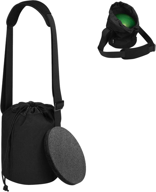 Cosmos Shot Put Carry Bag - Portable Shoulder Bag with Adjustable Strap and Foam Pad for Carrying Single Shot Put Ball from 6 LBS to 16 LBS