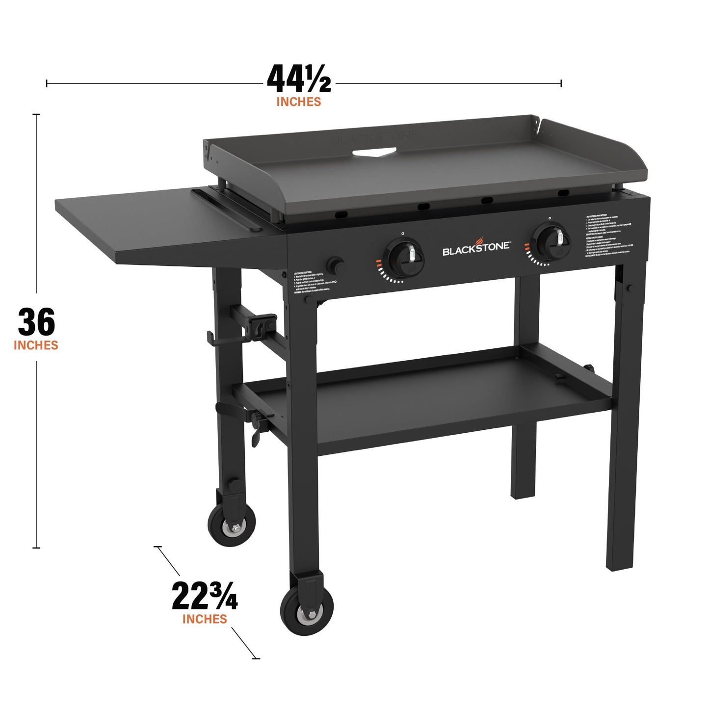 Blackstone 2450AZ 28" Omnivore Griddle with Hood Bundle | Includes 28" Griddle with Hood, Soft Cover, and Two Spatulas