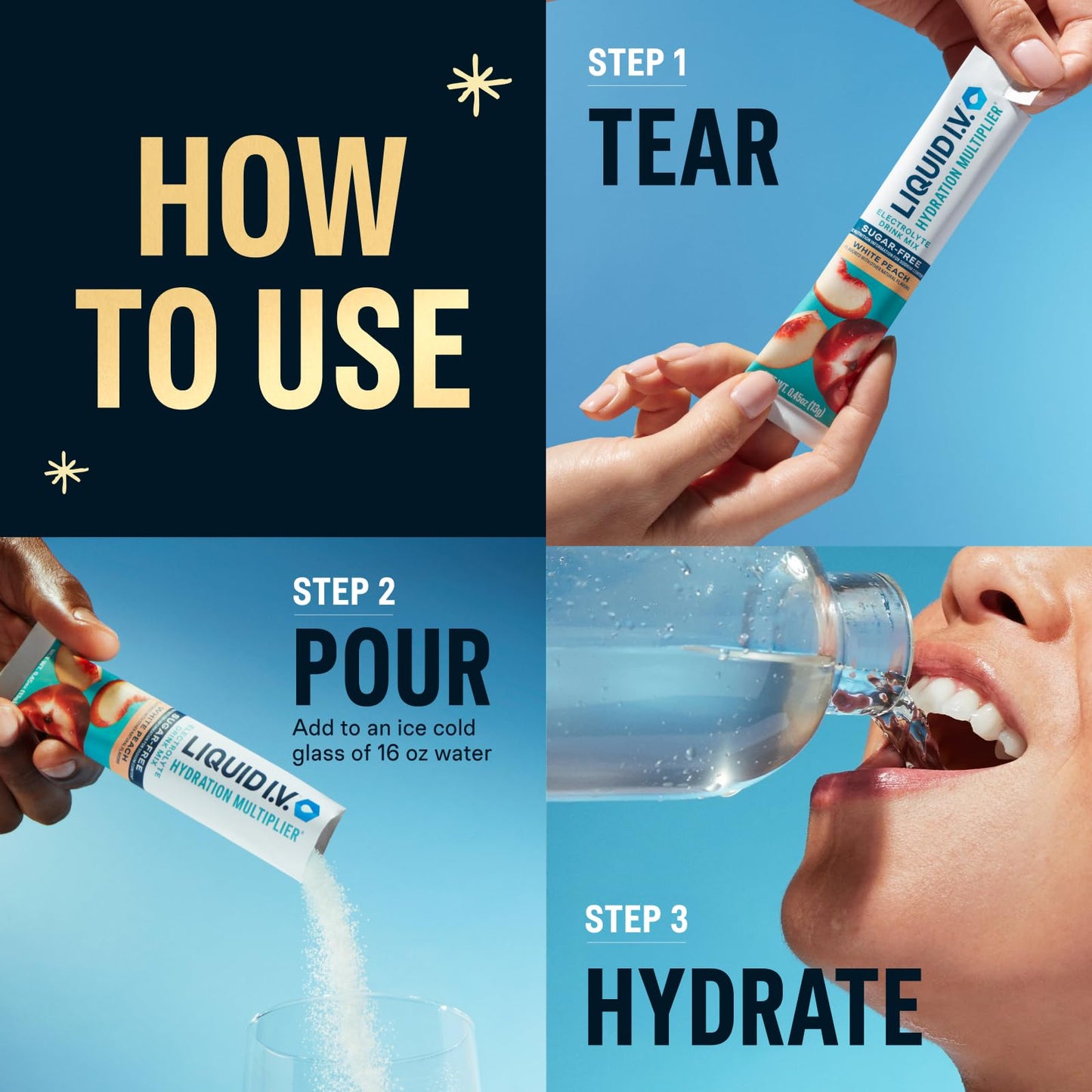 Liquid I.V.® Hydration Multiplier® Sugar-Free - Ring Pop Cherry | Electrolyte Powder Drink Mix | 1 Pack (14 Servings)