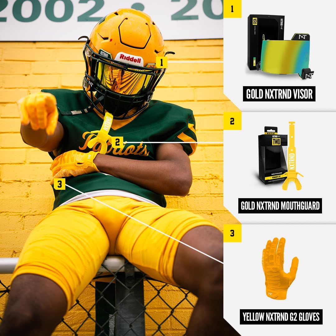 Nxtrnd VZR3 Football Visor, Curved Lens Technology, Fits Adult & Youth Football Helmets