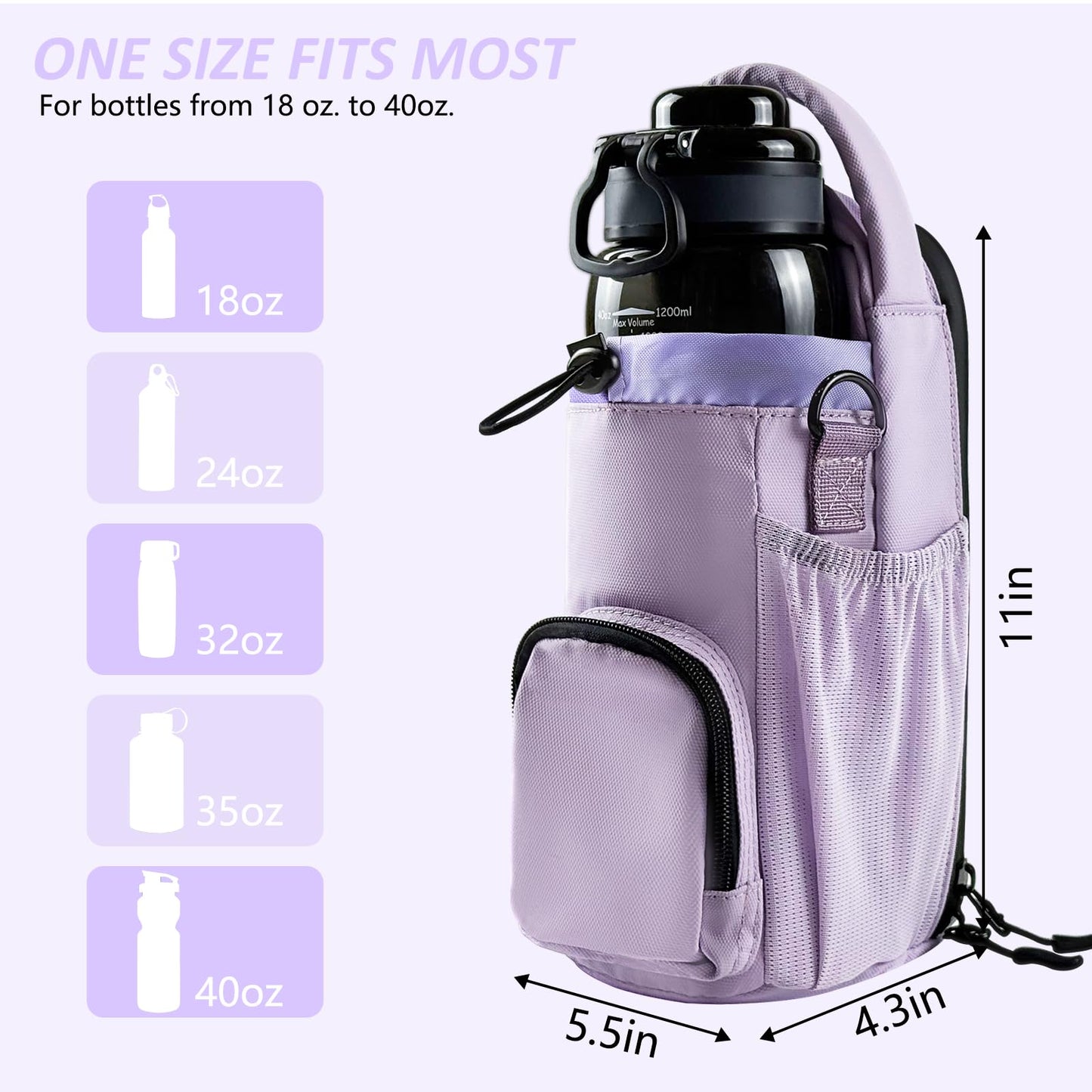 Magnetic Gym Bag for Men and Women, Magnetic Water Bottle Holder for Gym, Small Gym Bag, Gym Gifts for Women and Men (Blue, <40 OZ)