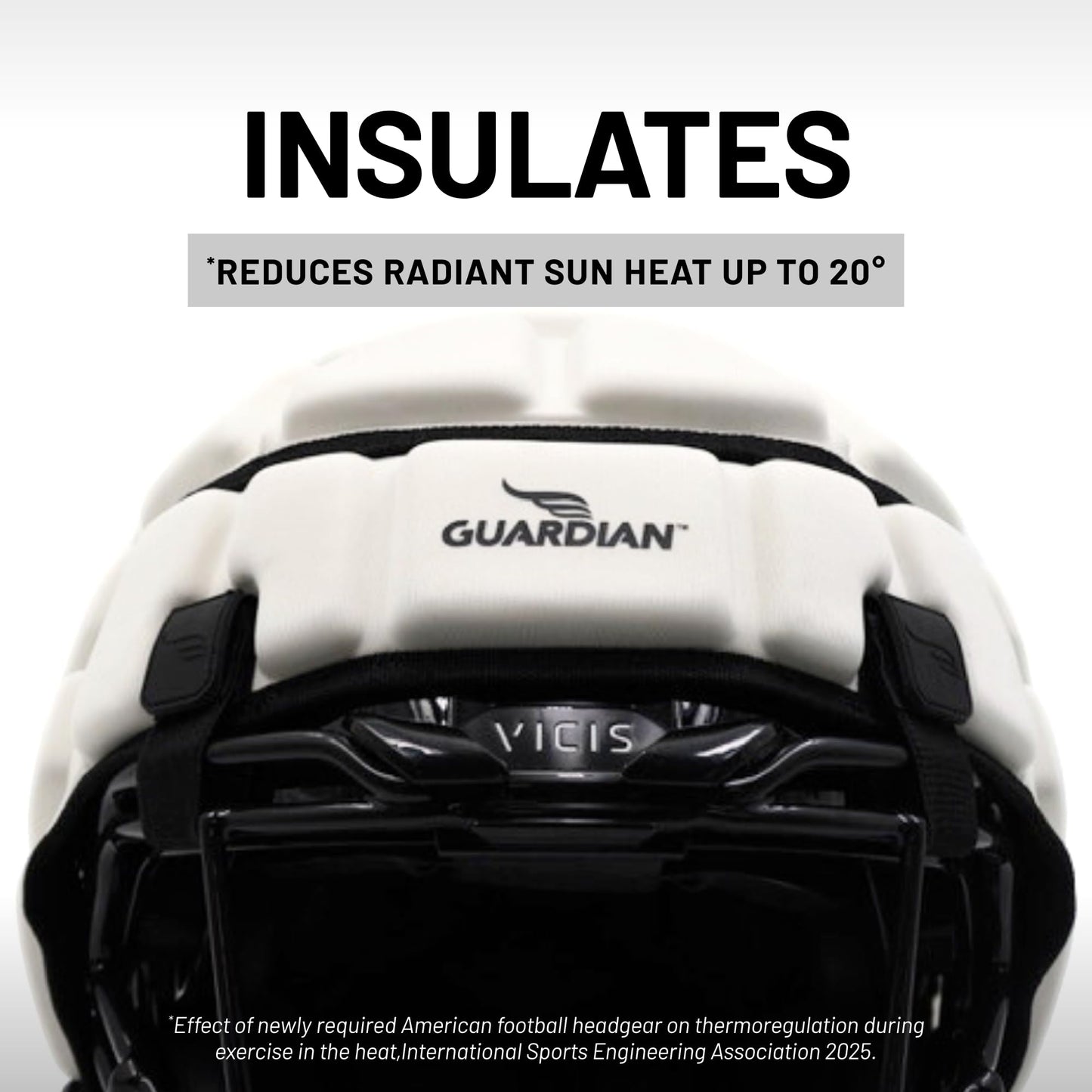 Guardian Cap - Soft-Shell Helmet Cover for Football and Lacrosse - Reduces Impact and Protects Helmets - One Size Fits All