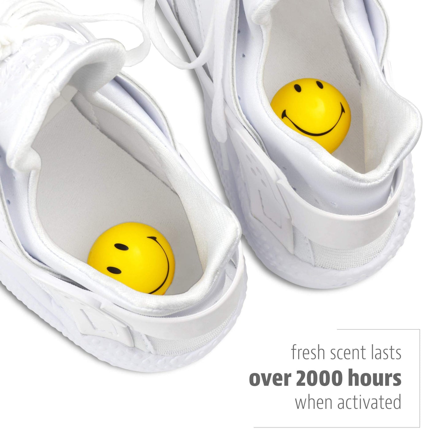 Sneaker Balls Odor-Fighting Shoe Fresheners, Eliminates Unpleasant Smells, Perfect For Sneakers, Gym Bags, Gear Bags, Drawers, Lockers, And More!, Football, 2 Pack