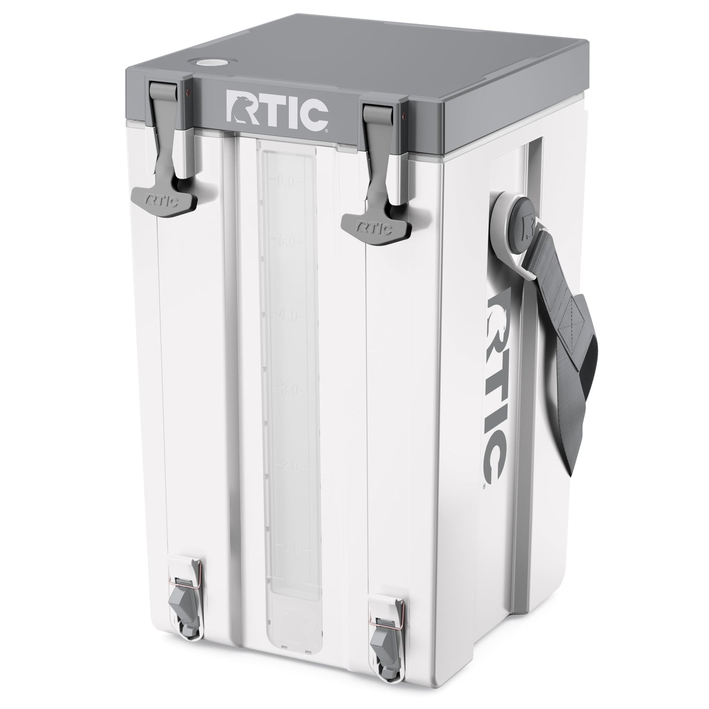 RTIC Halftime 3 Gallon Water Cooler Dispenser, Dual Taps, White | Insulated Beverage Dispenser for Sports, Parties, Camping, BBQ and Picnics, Dual Taps, Stackable, BPA Free