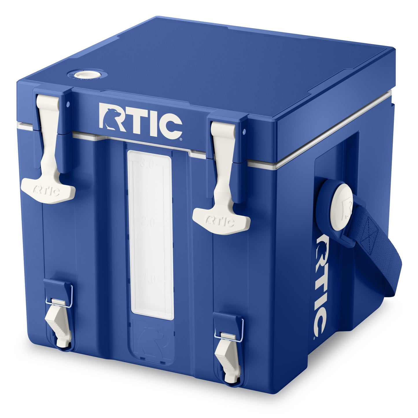 RTIC Halftime 3 Gallon Water Cooler Dispenser, Dual Taps, White | Insulated Beverage Dispenser for Sports, Parties, Camping, BBQ and Picnics, Dual Taps, Stackable, BPA Free