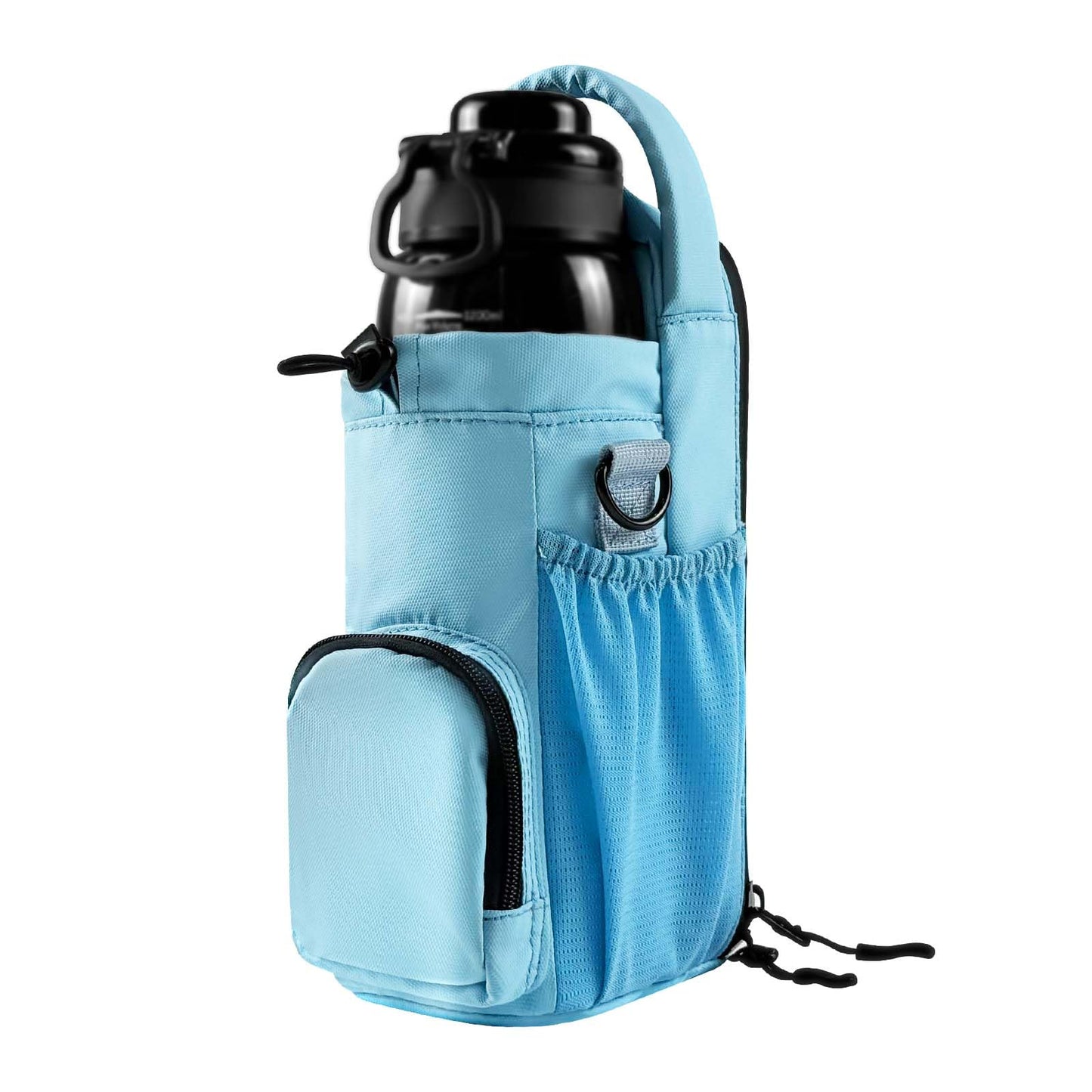 Magnetic Gym Bag for Men and Women, Magnetic Water Bottle Holder for Gym, Small Gym Bag, Gym Gifts for Women and Men (Blue, <40 OZ)