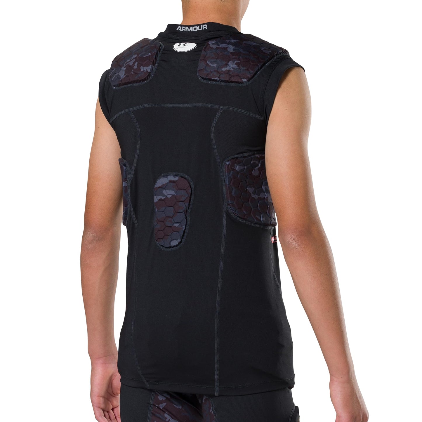 Under Armour Gameday Pro 5-Pad Youth Football Compression Shirt Protective Top