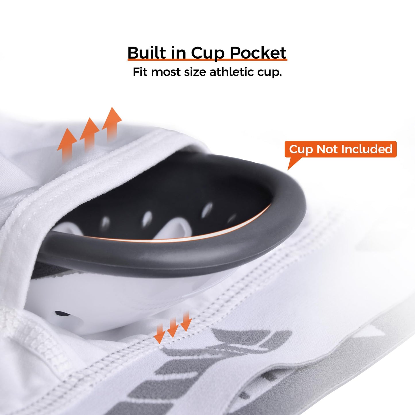 COOLOMG Youth Football Girdle 5-Pad Integrated Hip Thigh Tailbone Pads | Boys Football Padded Compression Shorts with Cup Pocket