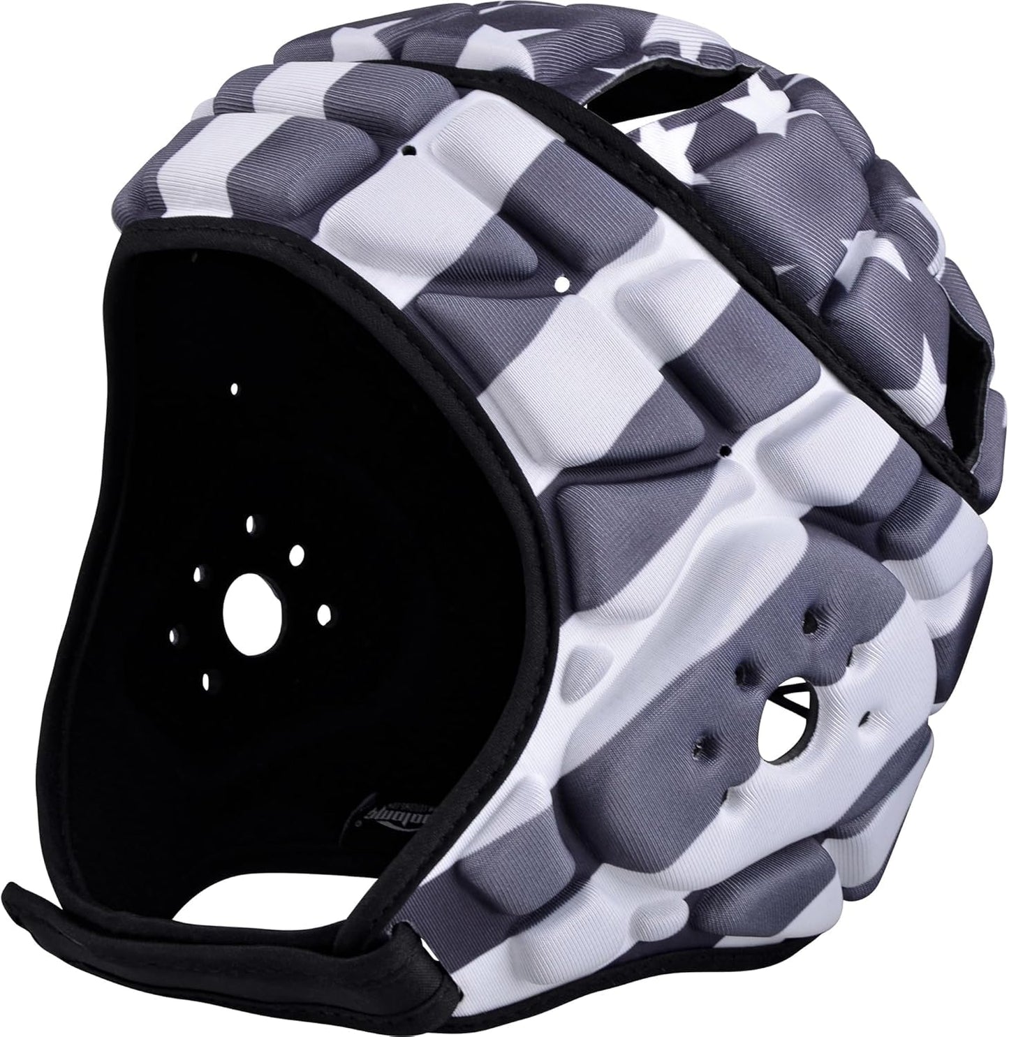 COOLOMG Soft Shell Flag Football Helmet 7v7 Rugby Helmet Scrum Cap | Soft Padded Helmet Soccer Goalie Headgear Adjustable Head Protector for Youth Kids Adult