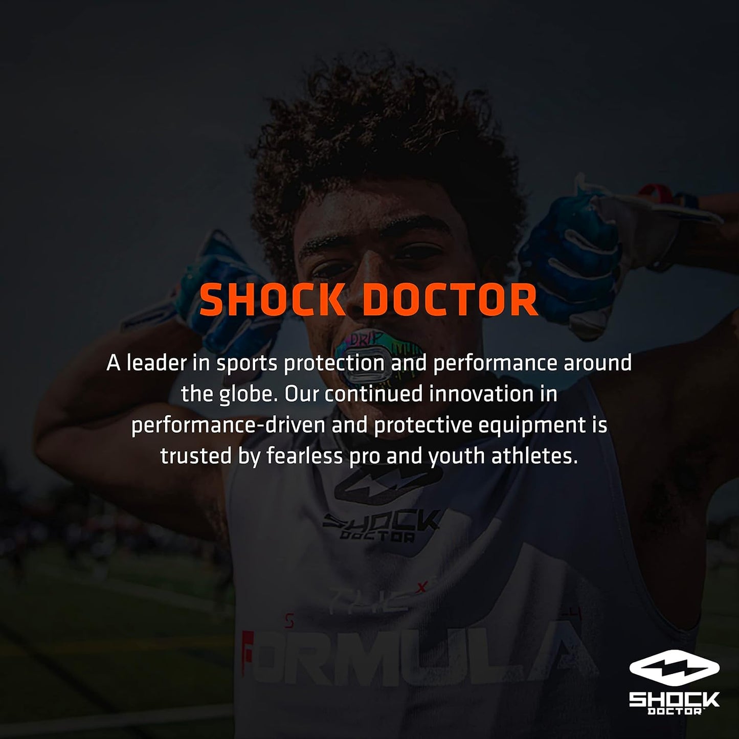 Shock Doctor Orthodontic Mouth Guard for Braces for Sports, Hockey, Lacrosse, Football, Baseball, Braces Mouth Guard, Upper Teeth Protection, Adult & Youth Mouth Guard Sizes