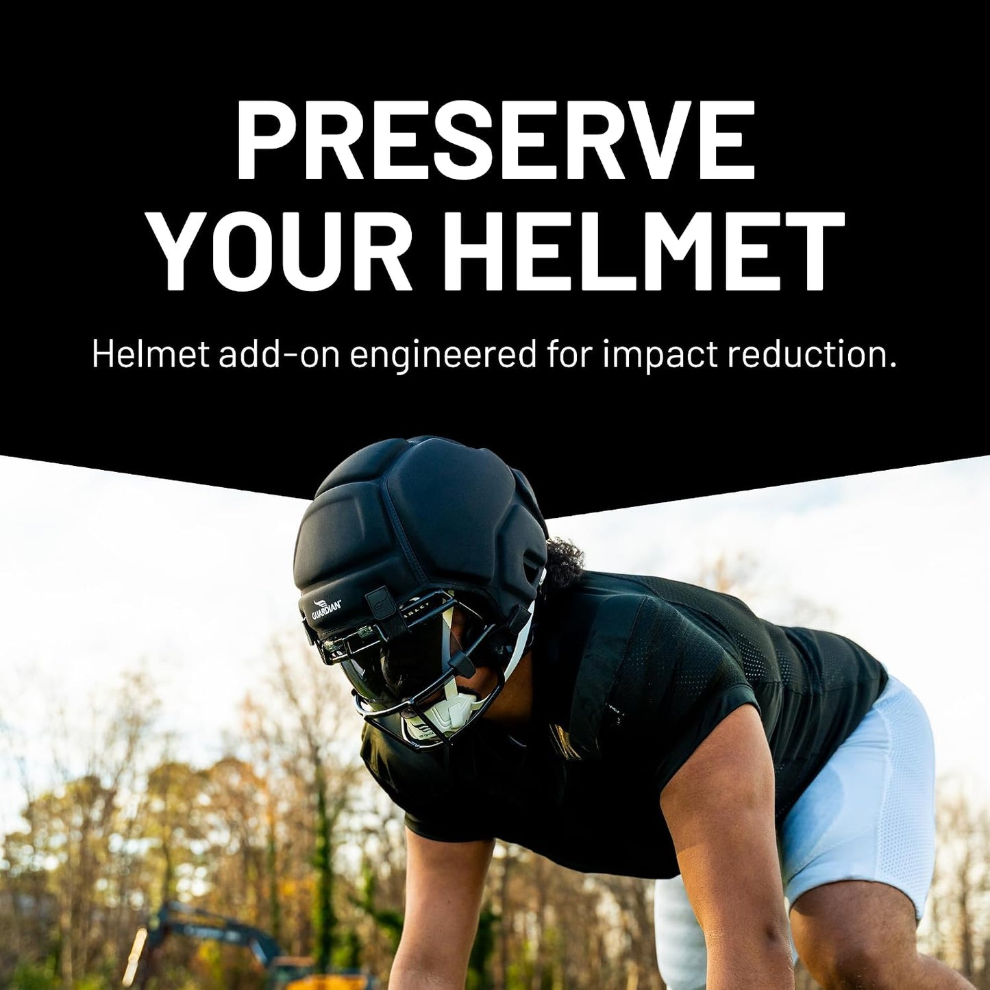 Guardian Cap 2.0 - Soft-Shell Helmet Cover for Football - Reduces Impact and Protects Helmets - One Size Fits All for Youth, High School and College Programs