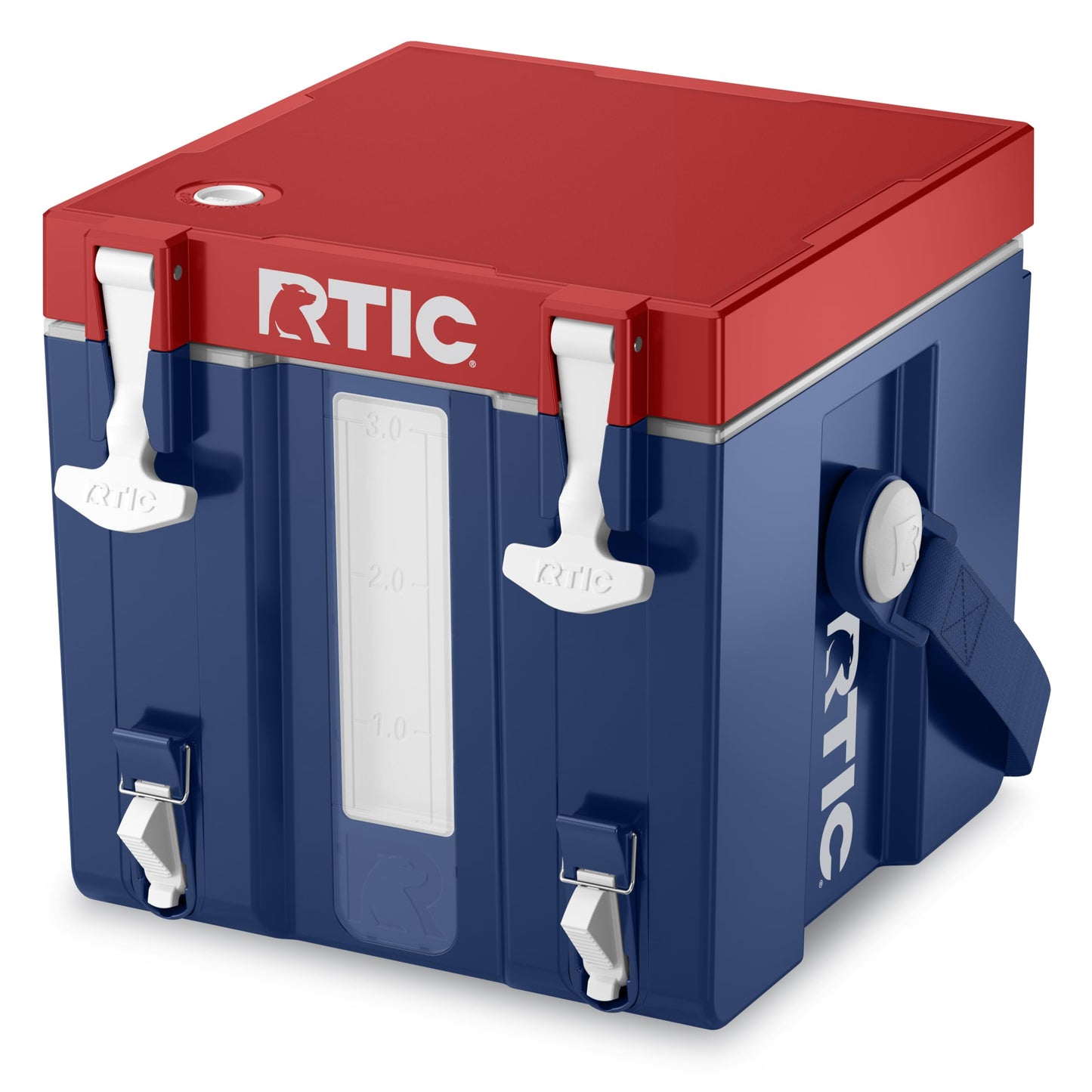 RTIC Halftime 3 Gallon Water Cooler Dispenser, Dual Taps, White | Insulated Beverage Dispenser for Sports, Parties, Camping, BBQ and Picnics, Dual Taps, Stackable, BPA Free