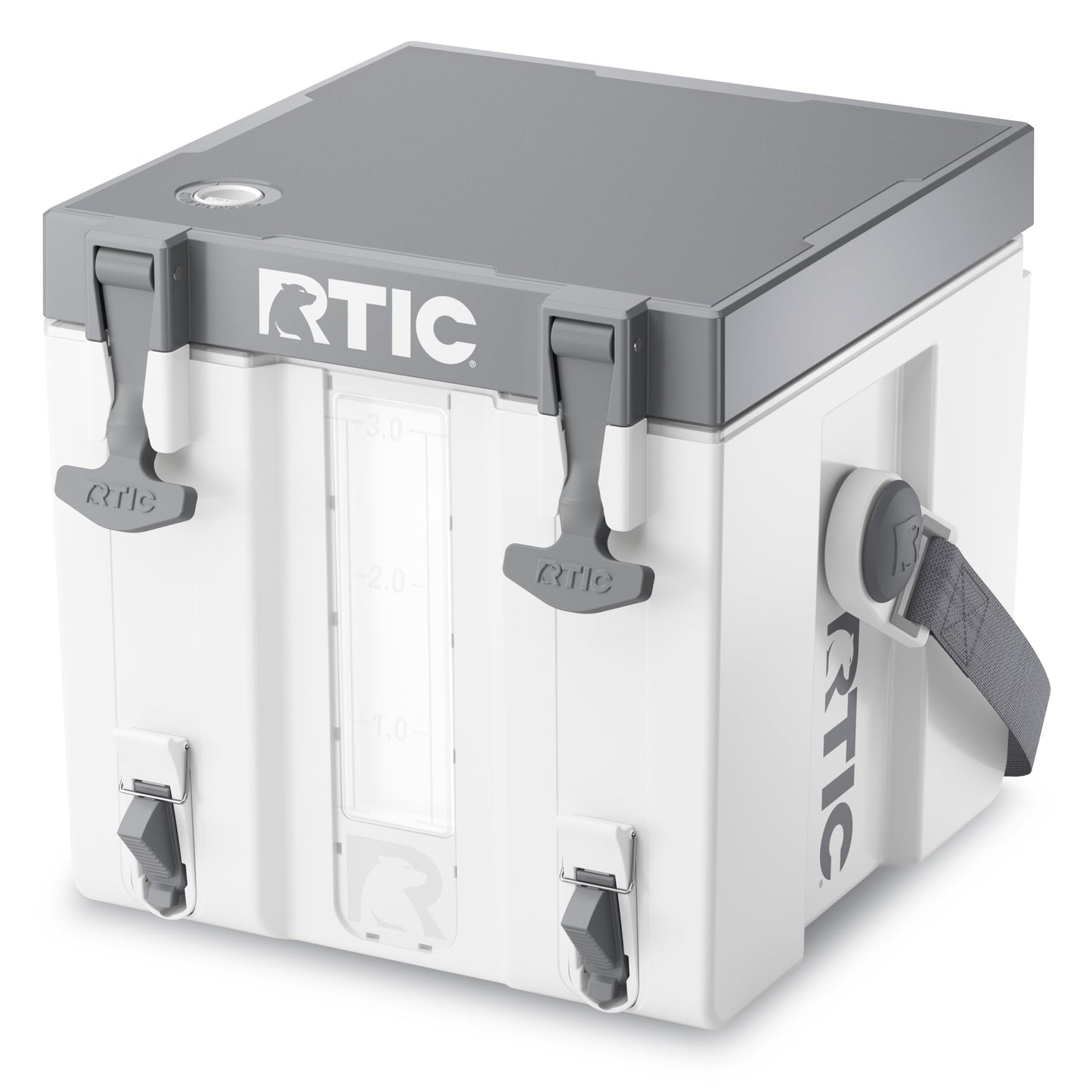 RTIC Halftime 3 Gallon Water Cooler Dispenser, Dual Taps, White | Insulated Beverage Dispenser for Sports, Parties, Camping, BBQ and Picnics, Dual Taps, Stackable, BPA Free
