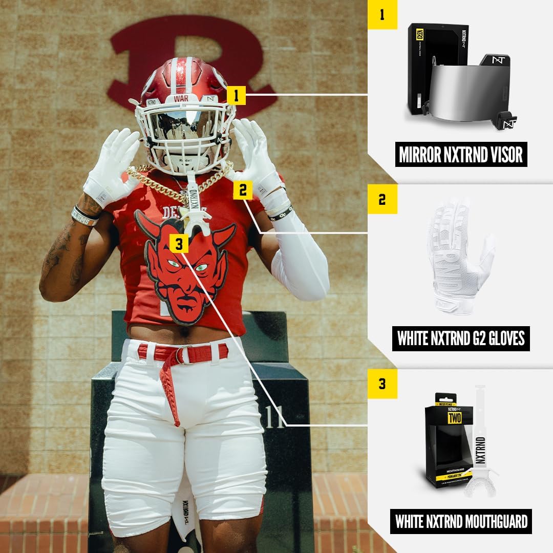 Nxtrnd VZR3 Football Visor, Curved Lens Technology, Fits Adult & Youth Football Helmets